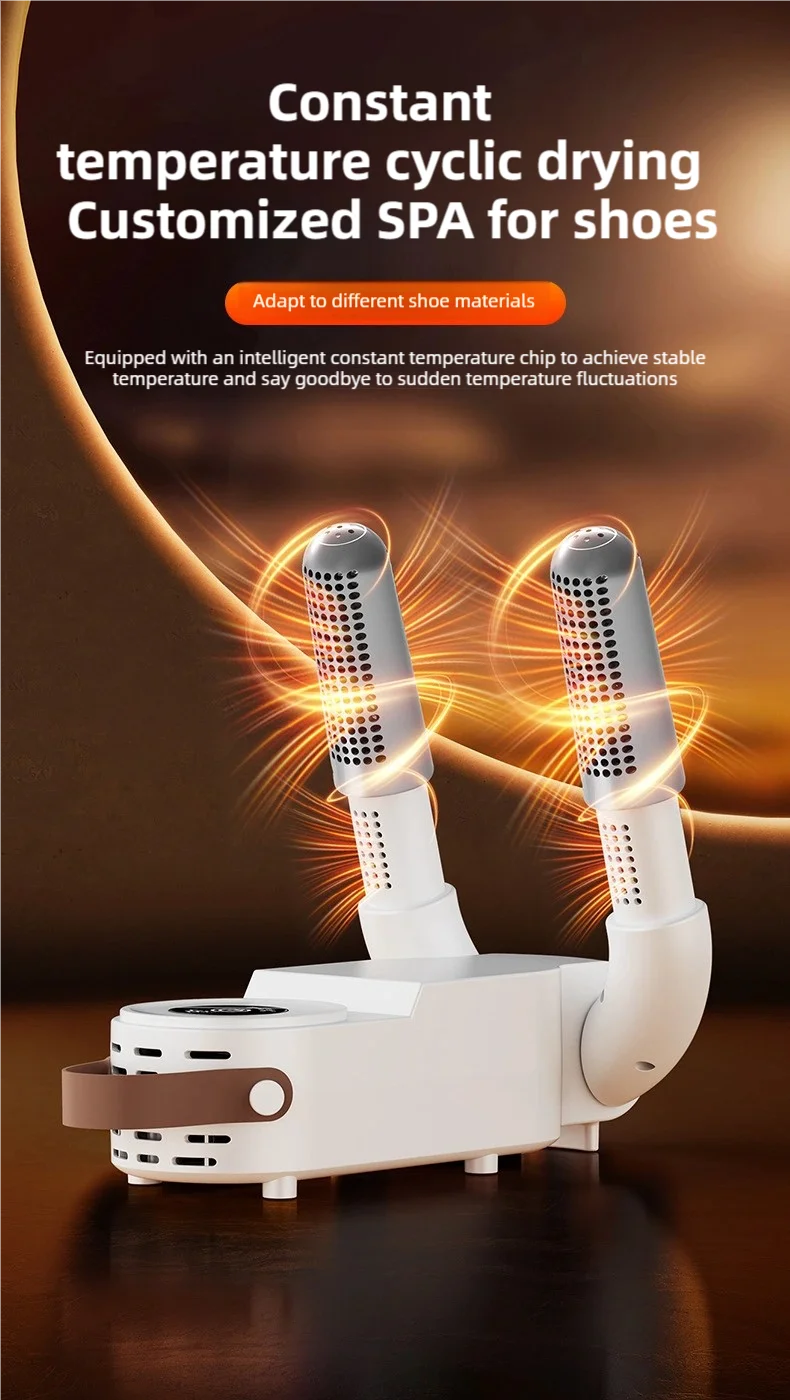TINSOL nouveau sèche-chaussures pliable à écran tactile chauffage rapide stérilisation chauffage chaussettes sèche-chaussures désodorisant à l'air chaud déshumidificateur